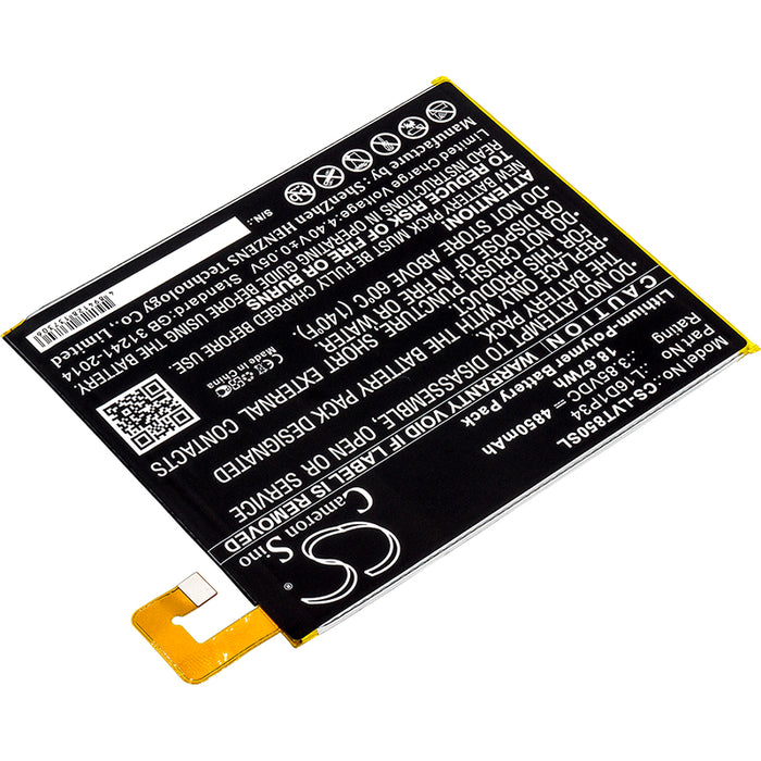 CS-LVT850SL : Battery for Lenovo Tab 4, Tab4, ZA2B0009US and others - Replaces Lenovo L16D1P34