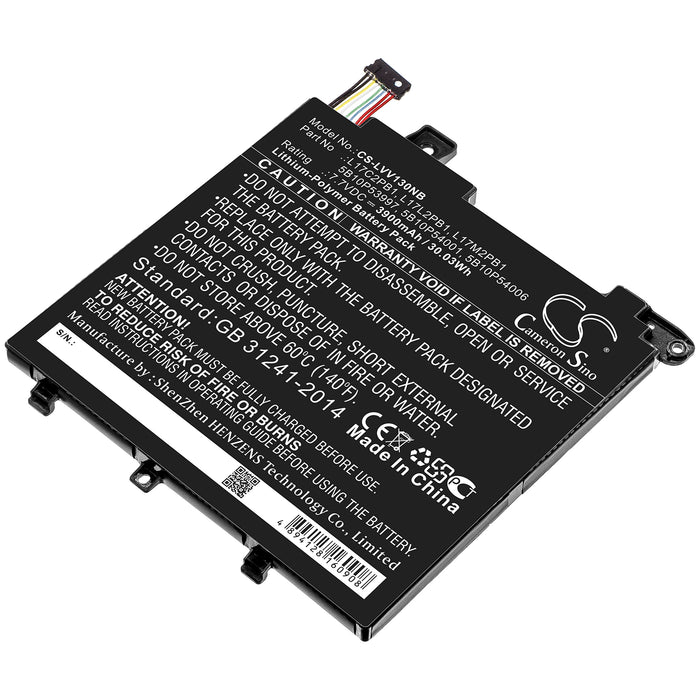 CS-LVV130NB : Battery for Lenovo V330-14IKB, V130-14IKB-81HQ00ENGE, V130-14IKB-81HQ00MNGE and others - Replaces Lenovo 5B10P53997, 5B10P54001, 5B10P54006 and others