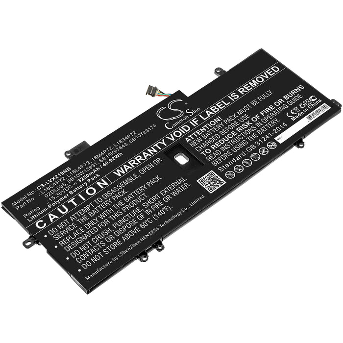 CS-LVX219NB : Battery for Lenovo ThinkPad X1 Carbon 2019, ThinkPad X1 Carbon G7 2020, ThinkPad X1 Carbon 2019-20QE000VGE and others - Replaces Lenovo 02DL005, 5B10W13931, L18L4P72 and others