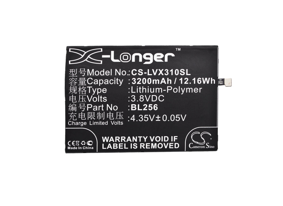 CS-LVX310SL : Battery for Lenovo Vibe X3 Lite, PB1-750N, K51c78 and others - Replaces Lenovo BL256