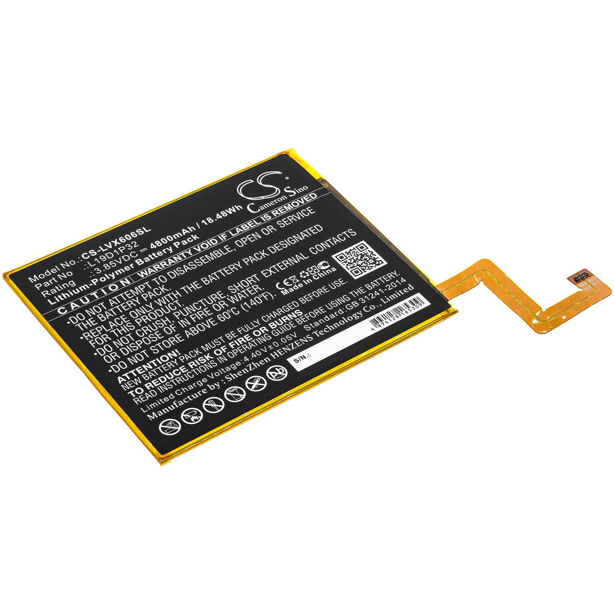 Batteria Vhbw Compatibile Per Lenovo IdeaPad S6000, A10-70, A7600 – 6300mAh, 3,7V, Li-Ion – Sostituisce L11C2P32