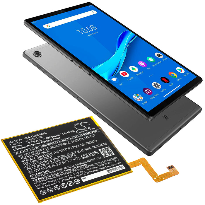 CS-LVX606SL : Battery for Lenovo Tab M10 Plus, TB-X606F - Replaces Lenovo L19D1P32