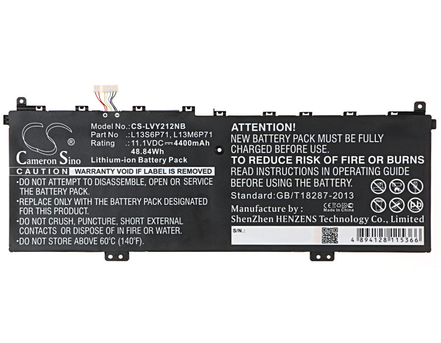 CS-LVY212NB : Battery for Lenovo Yoga 2 13 - Replaces Lenovo L13S6P71, L13M6P71