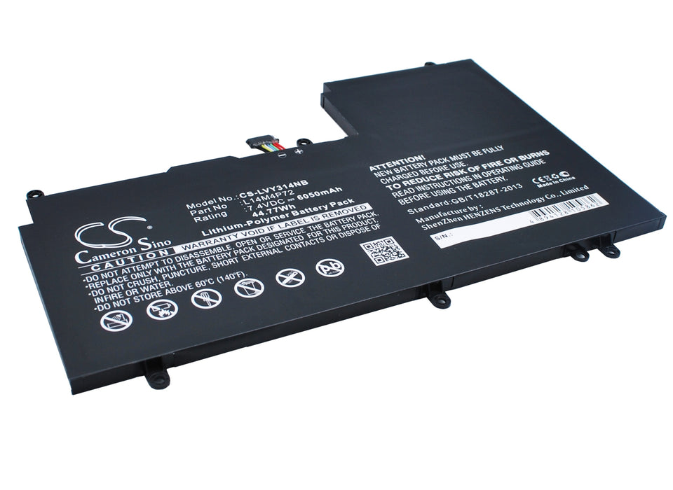 CS-LVY314NB : Battery for Lenovo Yoga 3 14, Yoga 700 14ISK, Yoga 3 1470 and others - Replaces Lenovo L14M4P72, L14S4P72