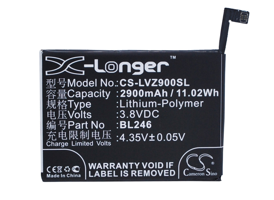 CS-LVZ900SL : Battery for Lenovo Vibe Shot, Vibe Max Z90, Vibe Max Z90-3 and others - Replaces Lenovo BL246