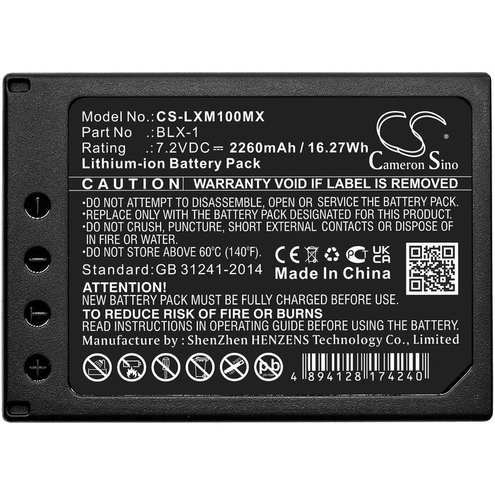 CS-LXM100MX : Battery for Olympus OM SYSTEM OM-1, OM-1 Mirrorless - Replaces Olympus BLX-1