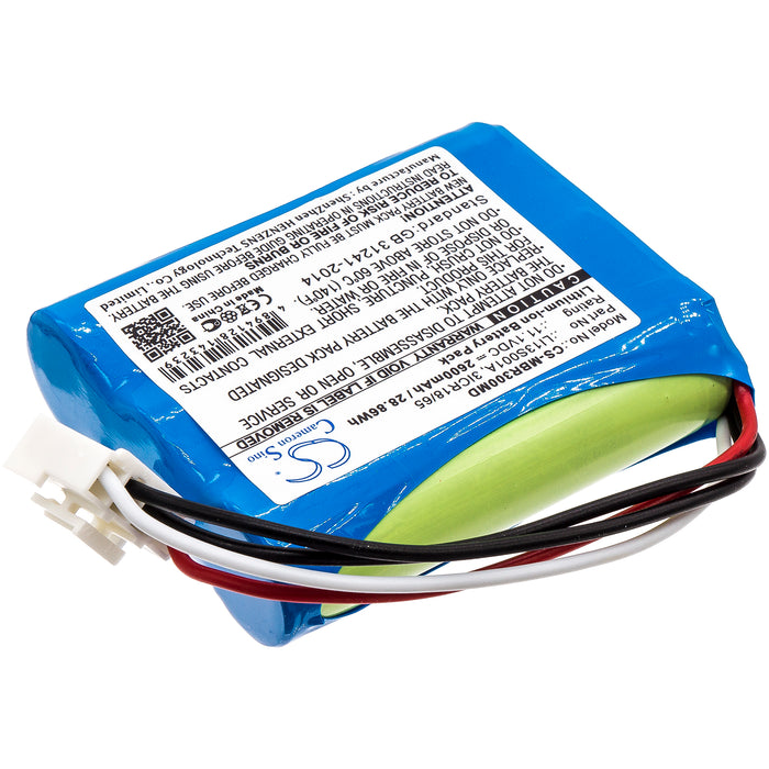 CS-MBR300MD : Battery for Mindray BeneHeart R3, BeneHeart R3A, uMEC10 and others - Replaces Mindray LI13S001A, 3ICR18/65, 022-000122-00 and others