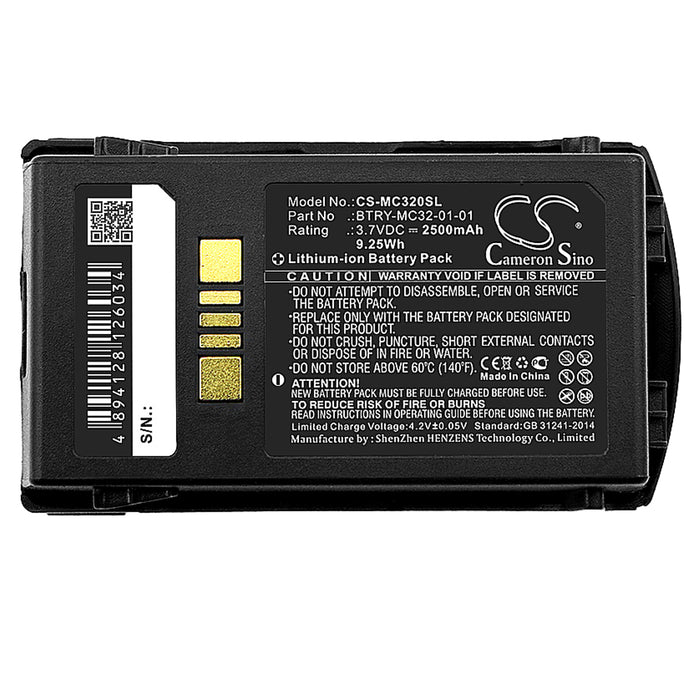 CS-MC320SL : Battery for Zebra MC3200, MC32N0, MC32N0-S - Replaces Zebra BTRY-MC32-52MA-10, BTRY-MC33-27MA, BT-000375 and others