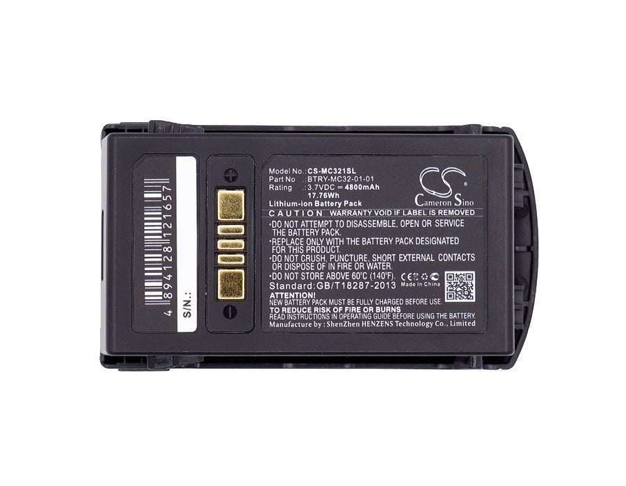 CS-MC321SL : Battery for Zebra MC3200, MC32N0, MC32N0-S - Replaces Zebra BTRY-MC32-52MA-10, BTRY-MC33-27MA, BT-000375 and others