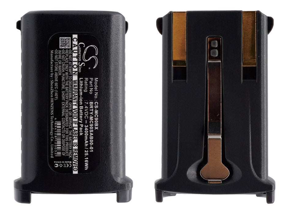 CS-MC90BX : Battery for Symbol MC9000, MC909X-K, MC9090-K and others - Replaces Symbol BRTY-MC90SAB00-01, 21-65587-01, KT-21-61261 and others