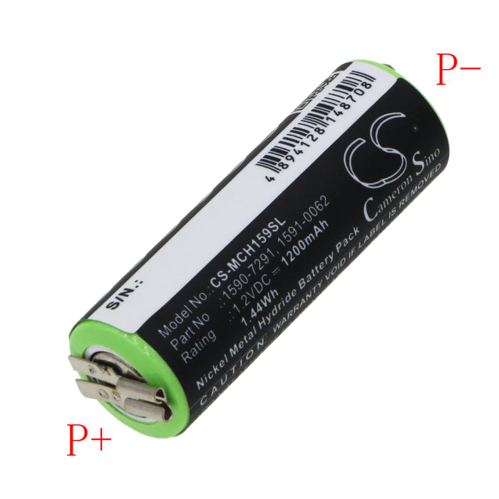 CS-MCH159SL : Battery for Moser ChroMini 1591, ChroMini 1591B, ChroMini 1591Q and others - Replaces Moser 1590-7291, 1591-0062, 1591-0067