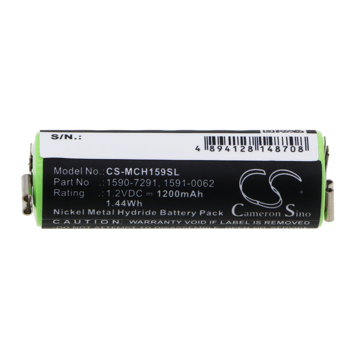 CS-MCH159SL : Battery for Moser ChroMini 1591, ChroMini 1591B, ChroMini 1591Q and others - Replaces Moser 1590-7291, 1591-0062, 1591-0067