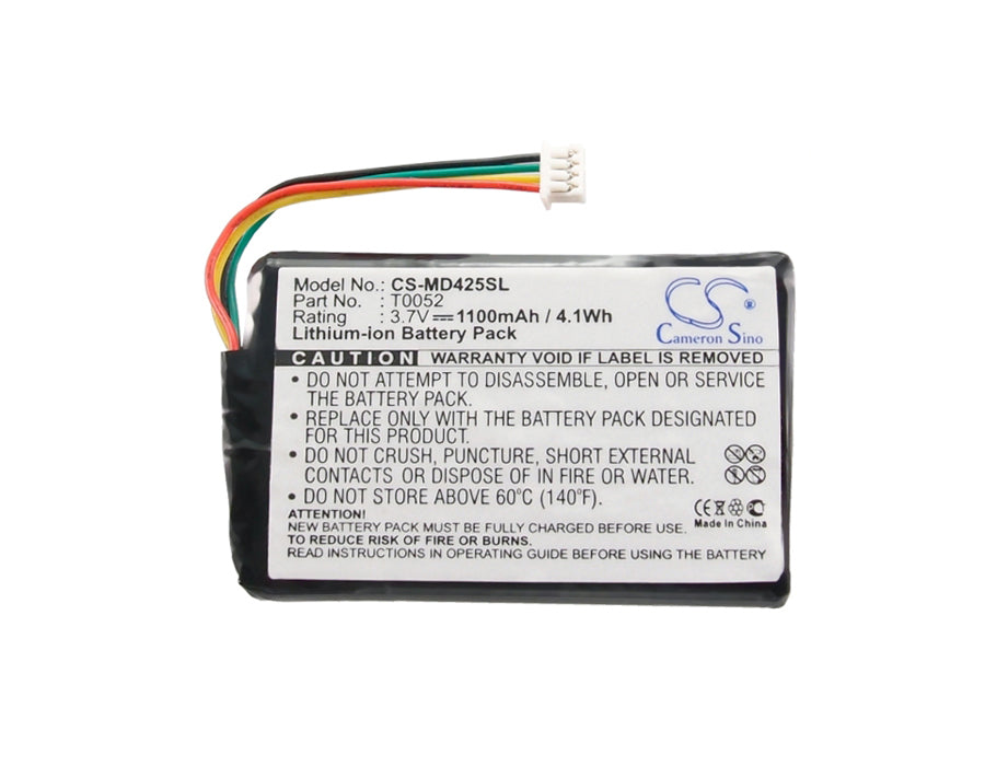 CS-MD425SL : Battery for Medion GoPal P4425, GoPal P4225, P4225 M5 and others - Replaces Medion T0052