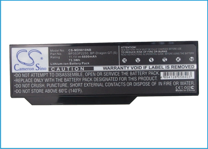 CS-MD9810NB : Battery for ZooStorm 8207, 8207D, 8207I and others - Replaces ZooStorm 40011810, 40016133, 441600000003 and others