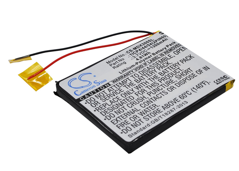 CS-MDX300SL : Battery for MODECOM MX3 - Replaces MODECOM 1ICP4/44/54(2PIN60)