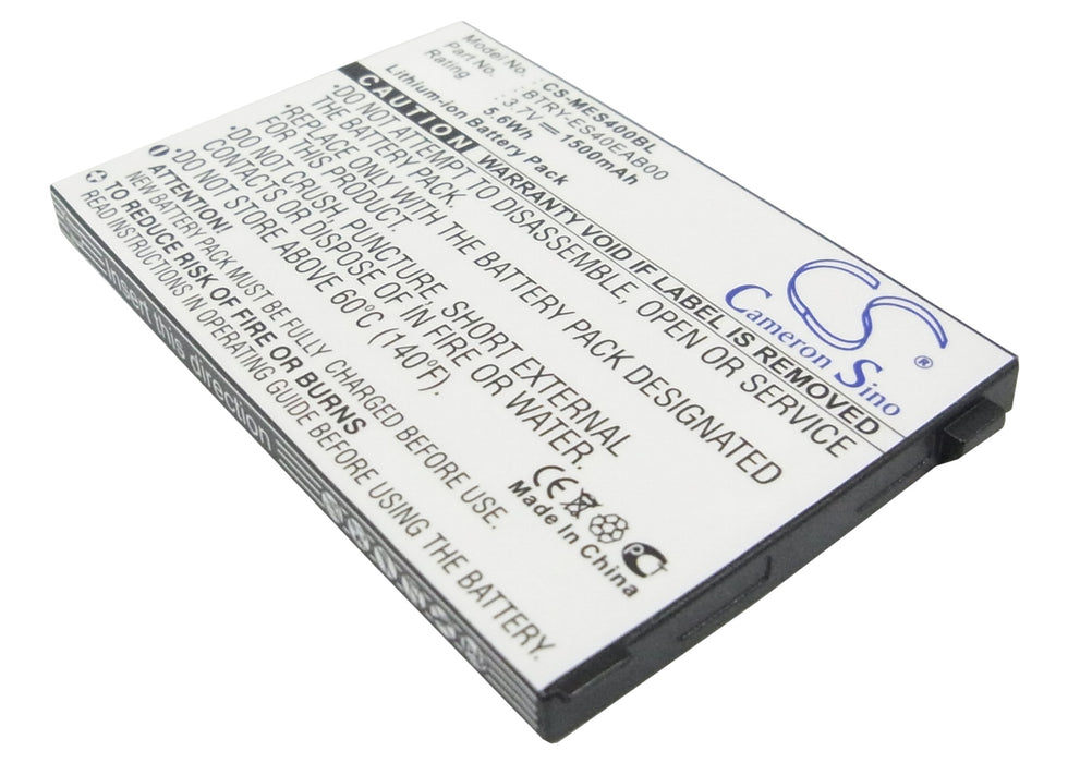 CS-MES400BL : Battery for Symbol ES400, ES405 - Replaces Symbol BTRY-ES40EAB00, 82-118523-01, 82-118523-011