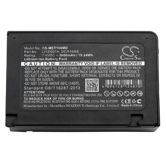 CS-MET100MD : Battery for Mindray T1, Defibrillateur Beneview T1 - Replaces Mindray LI12I001A, 2ICR19/65, LI12I002A and others