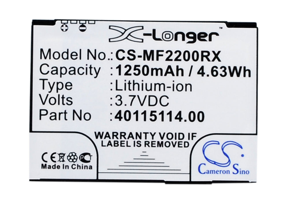 CS-MF2200RX : Battery for Novatel Wireless MiFi2200 - Replaces Novatel Wireless 40115114.00, 3-1826107-9, L01478001