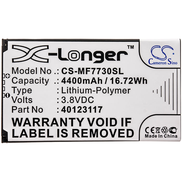 CS-MF7730SL : Battery for Novatel Wireless MiFi 7730L, Jetpack MiFi 7730L, Verizon MiFi 7730L and others - Replaces Novatel Wireless 40123117