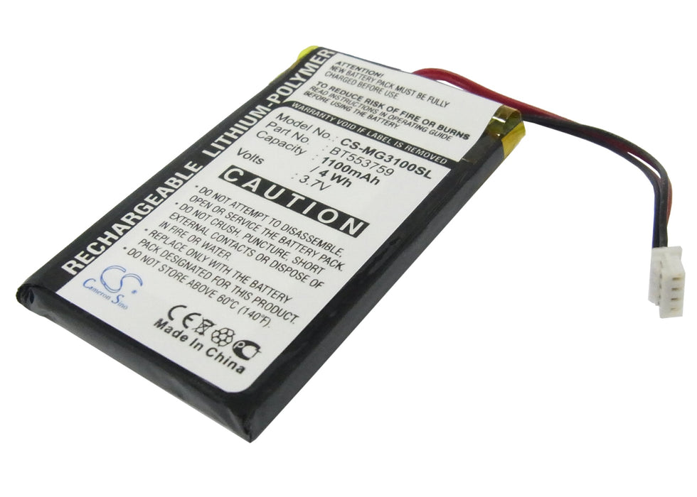 CS-MG3100SL : Battery for Typhoon MyGuide 3100 - Replaces Typhoon BT553759