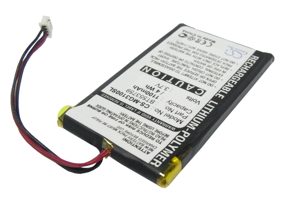 CS-MG3100SL : Battery for Typhoon MyGuide 3100 - Replaces Typhoon BT553759