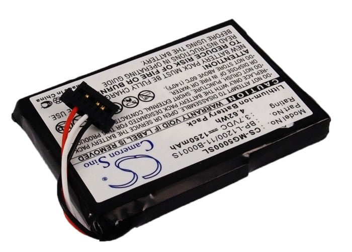 CS-MG5000SL : Battery for Typhoon MyGuide SilverGuide 5000, MyGuide SilverGuide 5000 NAV - Replaces Typhoon 541380530001, BP-L1200/11-B0001