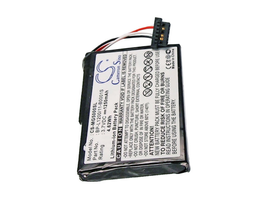 CS-MG5000SL : Battery for Typhoon MyGuide SilverGuide 5000, MyGuide SilverGuide 5000 NAV - Replaces Typhoon 541380530001, BP-L1200/11-B0001