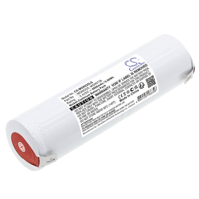 CS-MGN225LS : Battery for URA 130040, 131199, 137971 and others - Replaces URA MGN0225, MGN0736