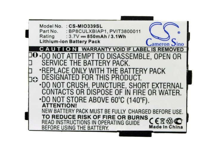 CS-MIO339SL : Battery for Viewsonic V36 - Replaces Viewsonic BP8CULXBIAP1, PVIT3800011