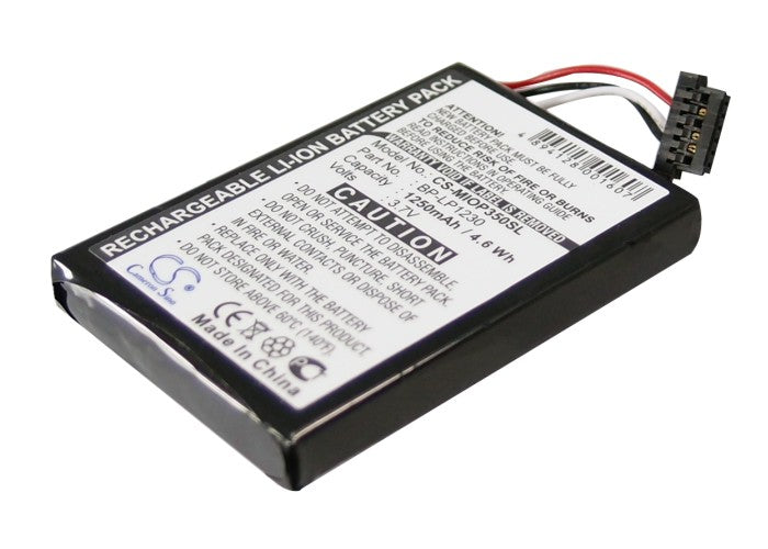 CS-MIOP350SL : Battery for Typhoon MyGuide 3500 Go - Replaces Mitac BL-LP1230/11-D00001U, 541380530005, BP-LP1200/11-D0001 MX and others