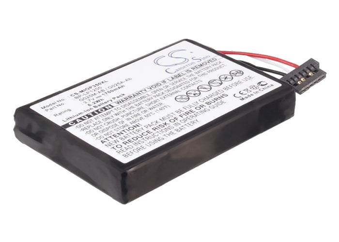 CS-MIOP350XL : Battery for Mitac Mio P710, Mio Spirit 480, Mio Spirit 485 and others - Replaces Mitac BL-LP1230/11-D00001U, 541380530005, BP-LP1200/11-D0001 MX and others