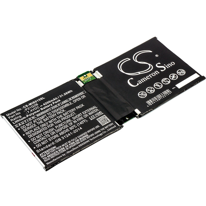 CS-MIS015SL : Battery for Microsoft Surface 2 RT2 1572, Surface 2 10.6", Surface RT2 1572 10.6 Inch and others - Replaces Microsoft P21G2B