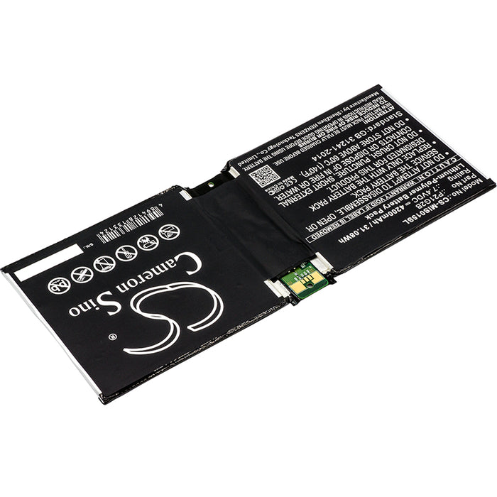 CS-MIS015SL : Battery for Microsoft Surface 2 RT2 1572, Surface 2 10.6", Surface RT2 1572 10.6 Inch and others - Replaces Microsoft P21G2B