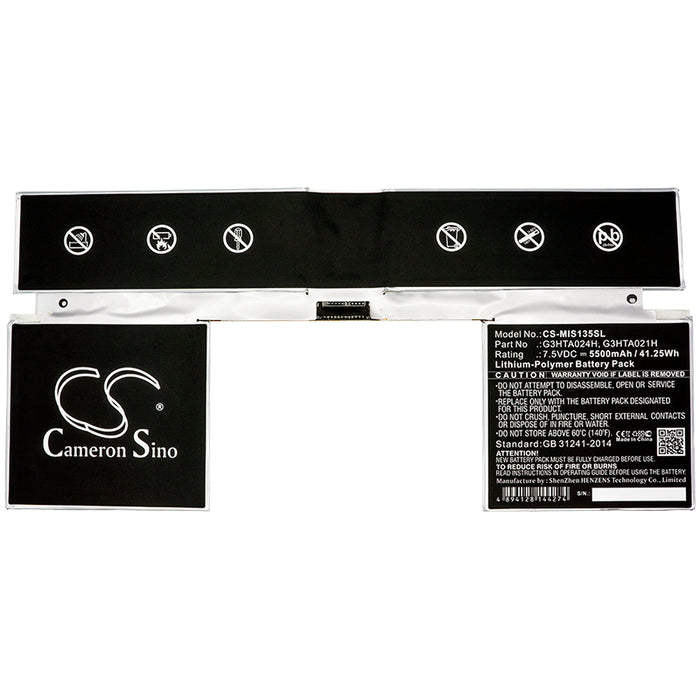 CS-MIS135SL : Battery for Microsoft Surface113.5", Surface213.5", Surface213.5"1703 and others - Replaces Microsoft G3HTA021H, G3HTA023H, G3HTA024H and others