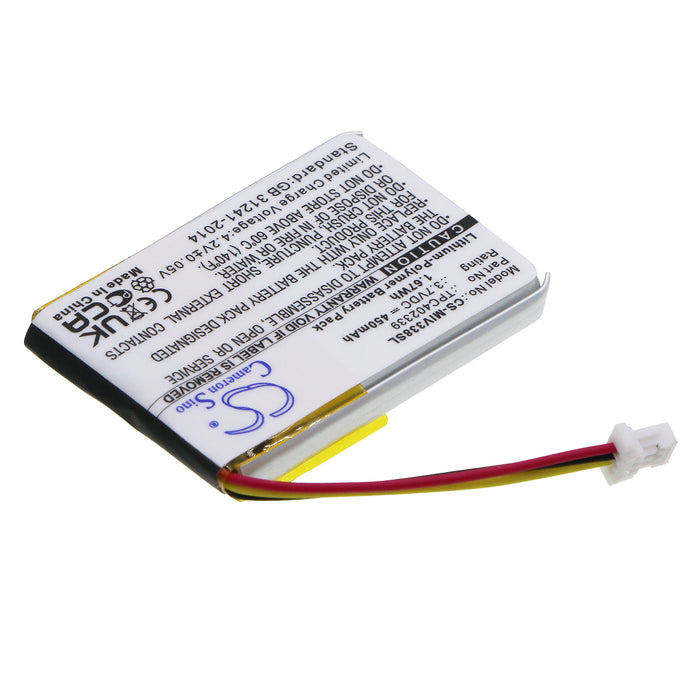 CS-MIV338SL : Battery for Mio Mivue 338, MiVue 366, MiVue 368 and others - Replaces Mio TPC402339