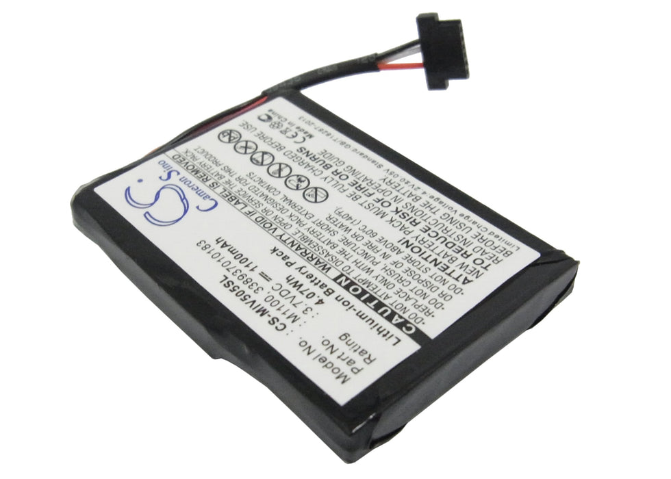 CS-MIV505SL : Battery for Mitac Mio Spirit V505 TV, Mio Spirit V735 TV - Replaces Mitac M1100, 338937010183