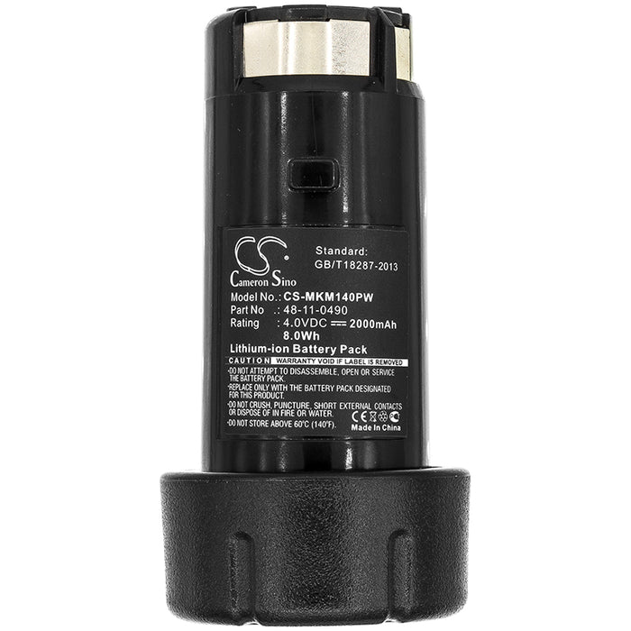 CS-MKM140PW : Battery for Milwaukee 0490-20, 0490-22 - Replaces Milwaukee 48-11-0490