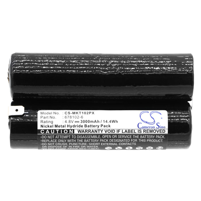 CS-MKT102PX : Battery for Makita 6041D, 6041DW, 6043D and others - Replaces Makita 678102-6