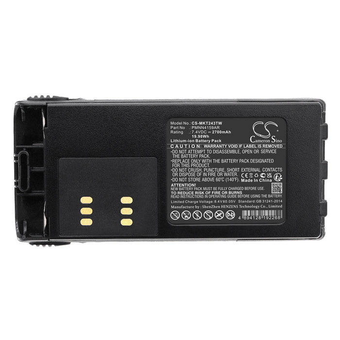 CS-MKT243TW : Battery for Motorola GP140, GP240, GP280 and others - Replaces Motorola HNN9008A, HNN9008AR, HNN9009A and others