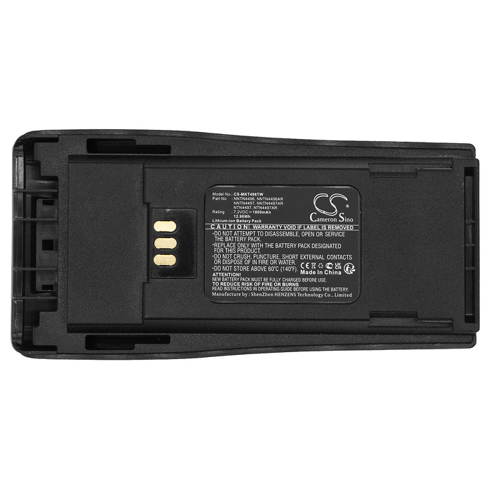 CS-MKT496TW : Battery for Motorola CP150, CP200, CP250 and others - Replaces Motorola NNTN4496, NNTN4496AR, NTN4497 and others