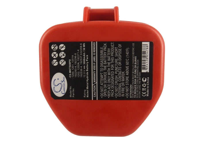 CS-MKT509PX : Battery for Makita 5091D, 5091DWG, 5091DWH and others - Replaces Makita 1200, 1201, 1201A and others