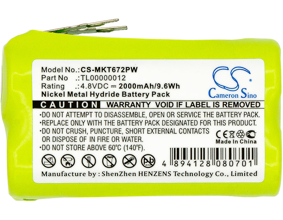 CS-MKT672PW : Battery for Makita 6722DW, 6723DW, 6722D - Replaces Makita TL00000012