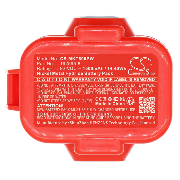 CS-MKT690PW : Battery for Makita 6207D, 6207DWDE, 6222D and others - Replaces Makita 192595-8, 192596-6, 192638-6 and others