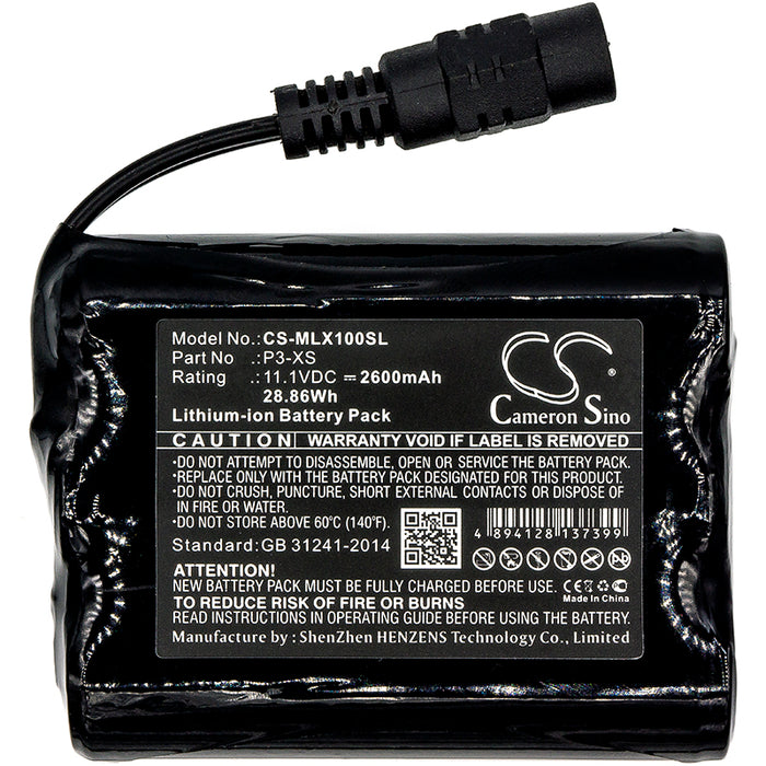 CS-MLX100SL : Battery for Minelab Sovereign XS - Replaces Minelab P3-XS