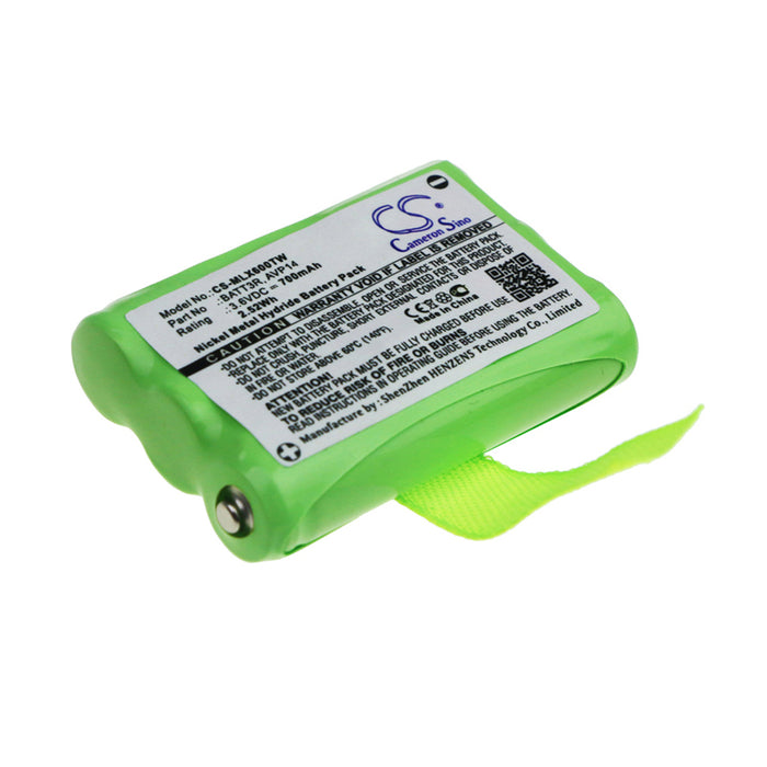 CS-MLX600TW : Battery for Midland LXT600, LXT630, X-Talker T51 and others - Replaces Midland BATT3R, AVP14, PB-X6