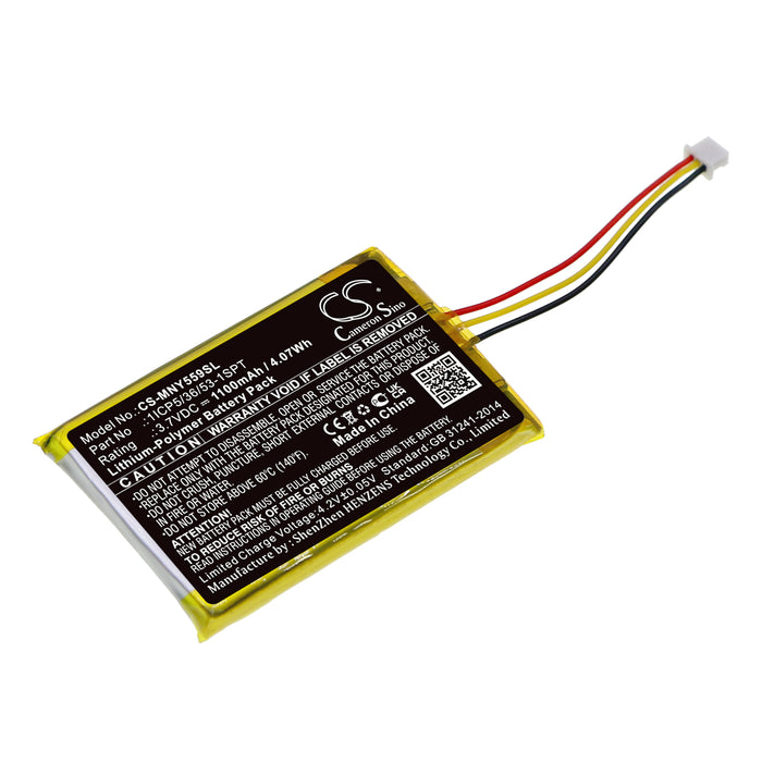 CS-MNY559SL : Battery for Moonybaby MB55931, MB55931-2T, Trust 30 and others - Replaces Moonybaby 1ICP5/36/53-1SPT