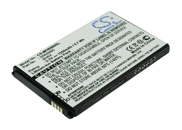 CS-MOB860SL : Battery for Verizon Bionic 4G LTE - Replaces Motorola BH6X, SNN5880A, SNN5880