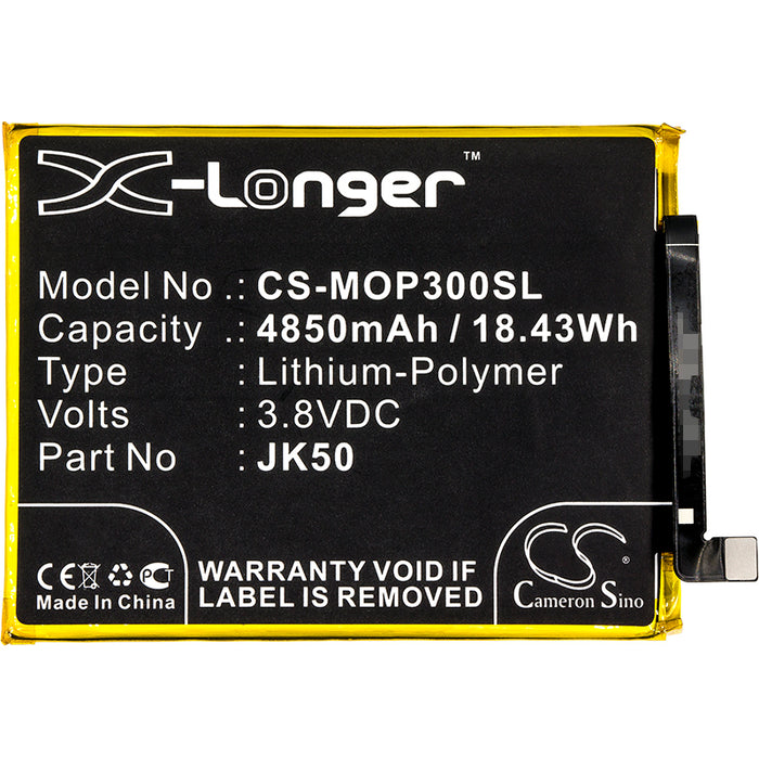 CS-MOP300SL : Battery for Motorola P30 Note, XT1942-1, One Power and others - Replaces Motorola JK50