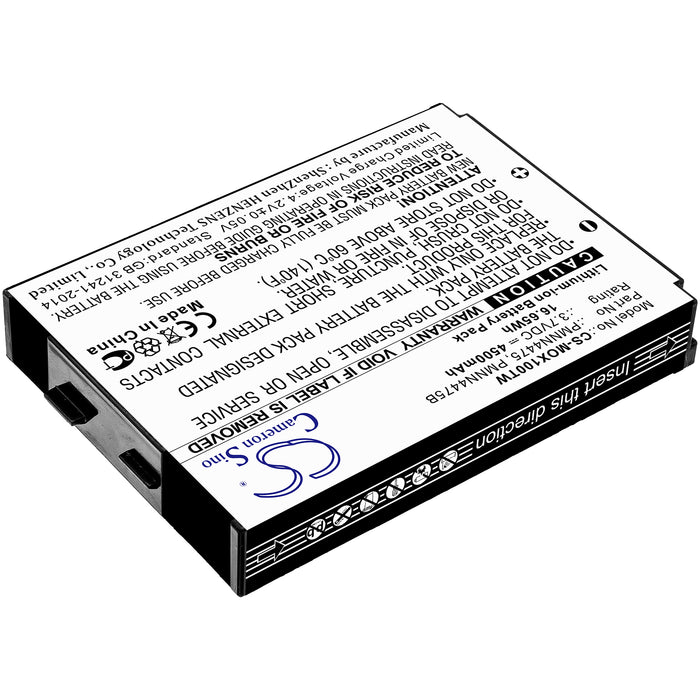 CS-MOX100TW : Battery for Motorola LEX L10, L10i, L10ig and others - Replaces Motorola PMNN4475, PMNN4475B, PA33GAB013A