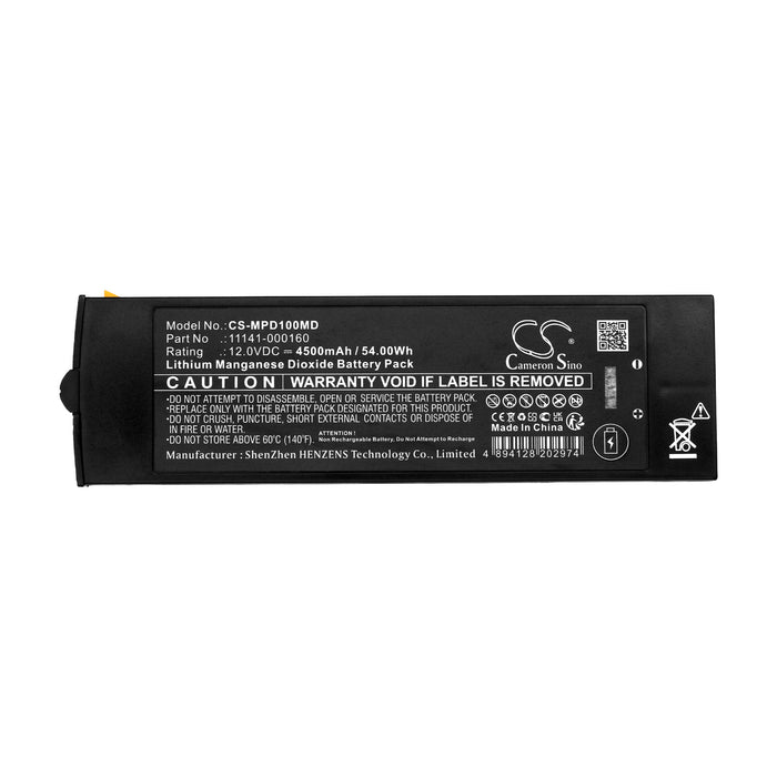 CS-MPD100MD : Battery for Medtronic Physio-Control LifePak 1000, LP1000 - Replaces Medtronic 11141-000160, DI7797, 3205379-005